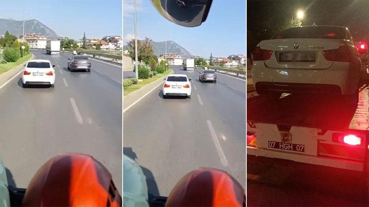 İtfaiyeye yol vermeyen sürücüye ceza yağdı