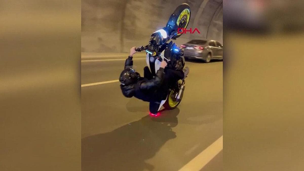Motosikletle kuralları hiçe saydı, 117 bin lira ceza yedi