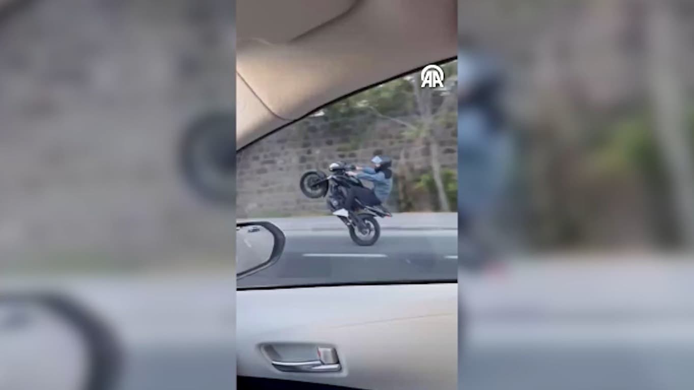 Trafikte tehlikeli gösteri pahalıya patladı!