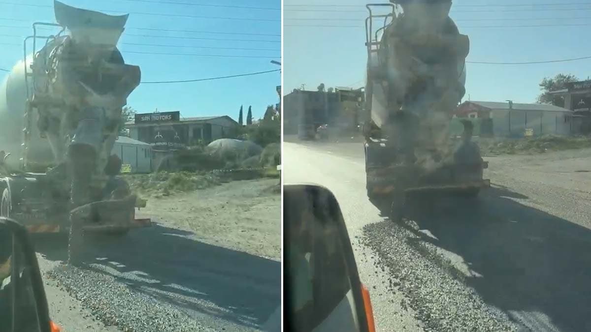 Yola beton döke döke ilerleyen mikserin cezası belli oldu