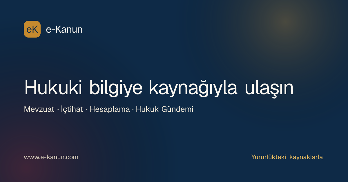 e-Kanun hukuk bilgi platformu